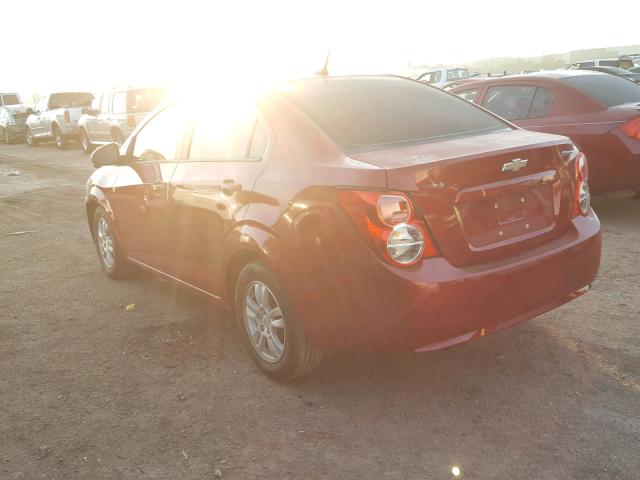 1G1JA5SH1C4175039 - 2012 CHEVROLET SONIC LS RED photo 3