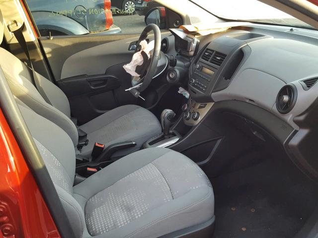 1G1JA5SH1C4175039 - 2012 CHEVROLET SONIC LS RED photo 5