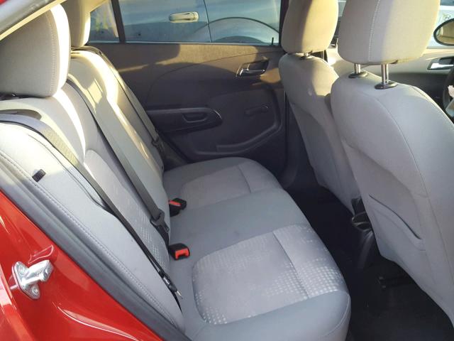1G1JA5SH1C4175039 - 2012 CHEVROLET SONIC LS RED photo 6