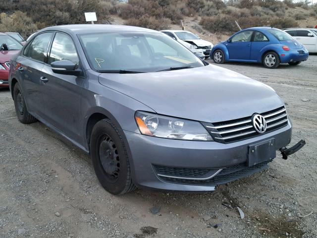 1VWAP7A35DC048158 - 2013 VOLKSWAGEN PASSAT S GRAY photo 1