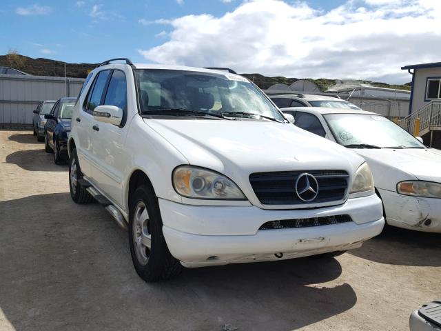 4JGAB54E23A377683 - 2003 MERCEDES-BENZ ML 320 WHITE photo 1