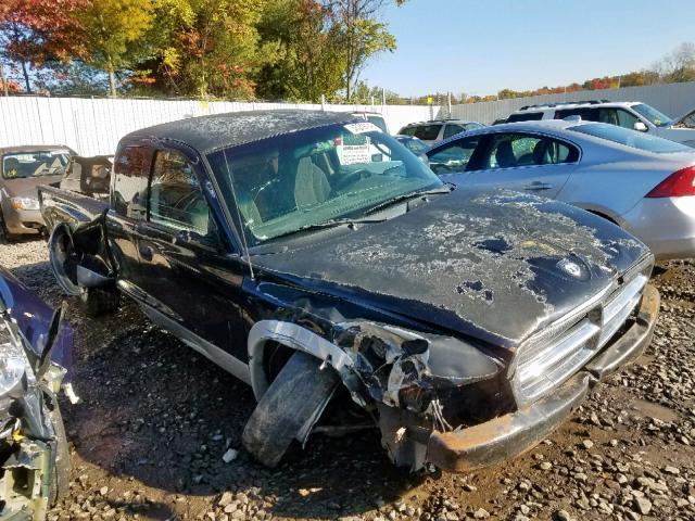 1D7HL42N83S155226 - 2003 DODGE DAKOTA SLT BLACK photo 1