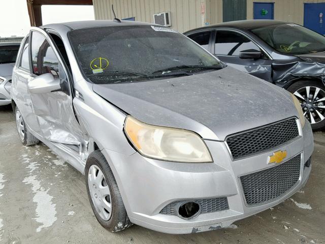 KL1TD66E09B372874 - 2009 CHEVROLET AVEO LS SILVER photo 1