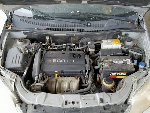 KL1TD66E09B372874 - 2009 CHEVROLET AVEO LS SILVER photo 7