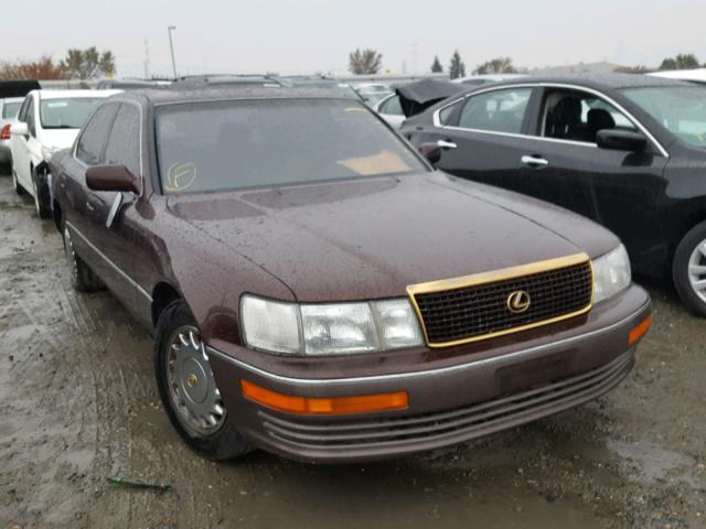 JT8UF11E6M0058781 - 1991 LEXUS LS 400 BURGUNDY photo 1