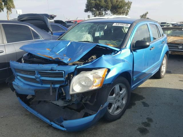 1B3HB48B88D526506 - 2008 DODGE CALIBER SX BLUE photo 2