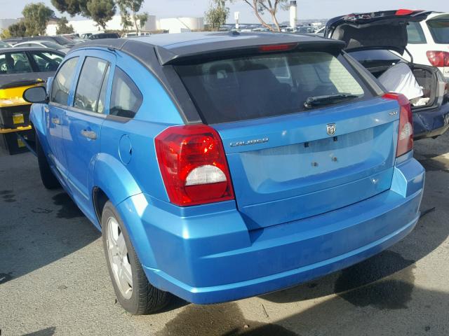 1B3HB48B88D526506 - 2008 DODGE CALIBER SX BLUE photo 3