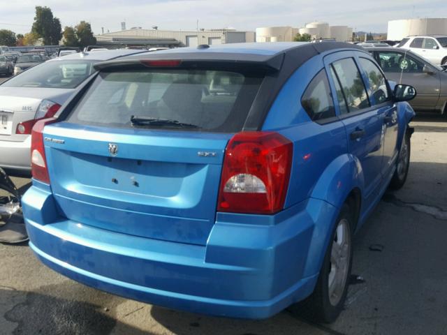 1B3HB48B88D526506 - 2008 DODGE CALIBER SX BLUE photo 4