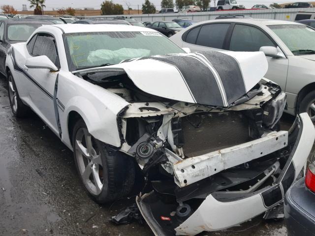 2G1FA1E30D9166250 - 2013 CHEVROLET CAMARO LS WHITE photo 1