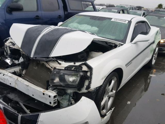 2G1FA1E30D9166250 - 2013 CHEVROLET CAMARO LS WHITE photo 2