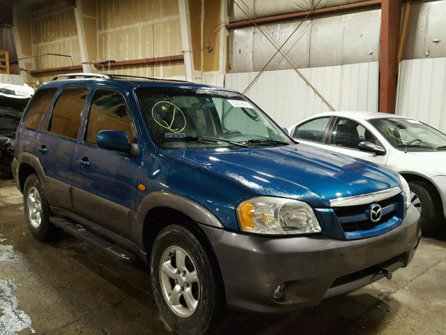 4F2YZ94195KM17371 - 2005 MAZDA TRIBUTE S TEAL photo 1