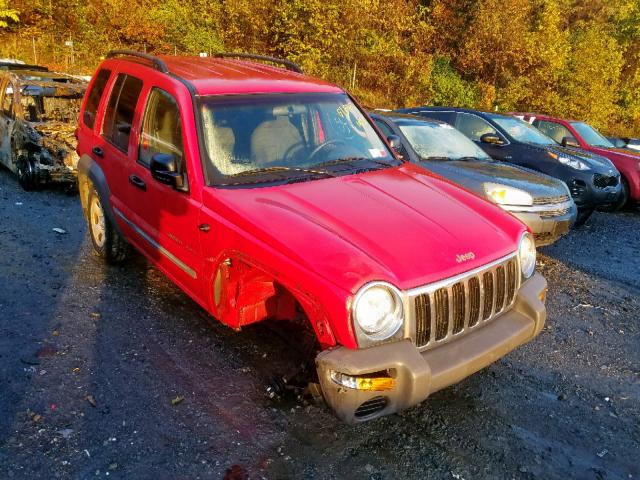 1J4GL48K22W104129 - 2002 JEEP LIBERTY SP RED photo 1