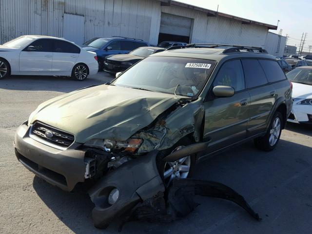 4S4BP62C067351307 - 2006 SUBARU LEGACY OUT GREEN photo 2