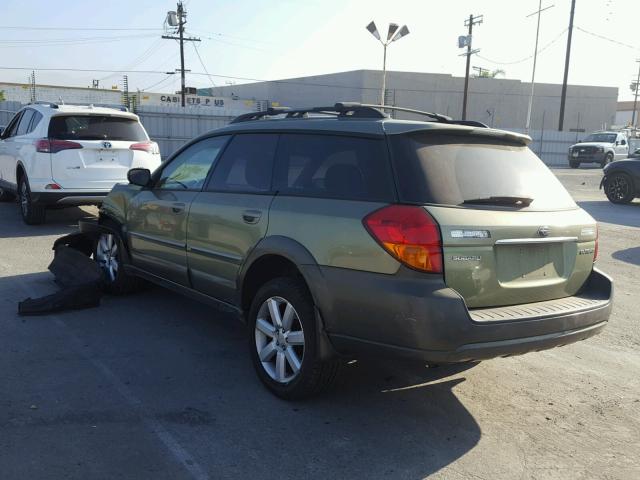 4S4BP62C067351307 - 2006 SUBARU LEGACY OUT GREEN photo 3