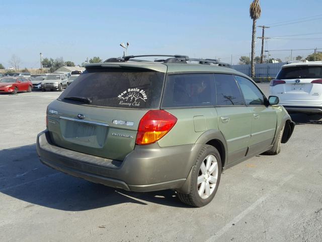 4S4BP62C067351307 - 2006 SUBARU LEGACY OUT GREEN photo 4