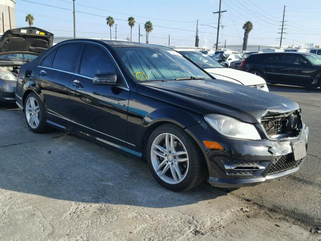 WDDGF4HB3EG222403 - 2014 MERCEDES-BENZ C 250 BLACK photo 1