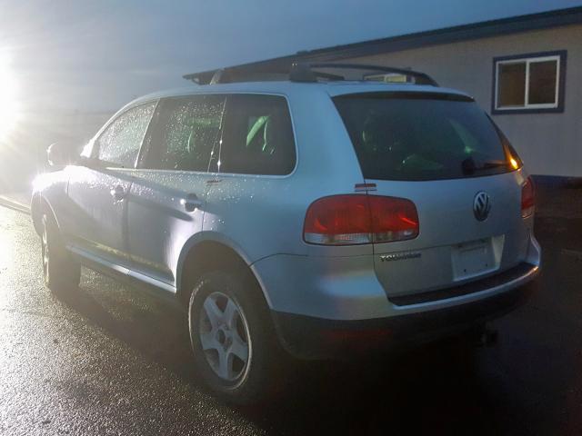 WVGBC67L04D031701 - 2004 VOLKSWAGEN TOUAREG 3. SILVER photo 3