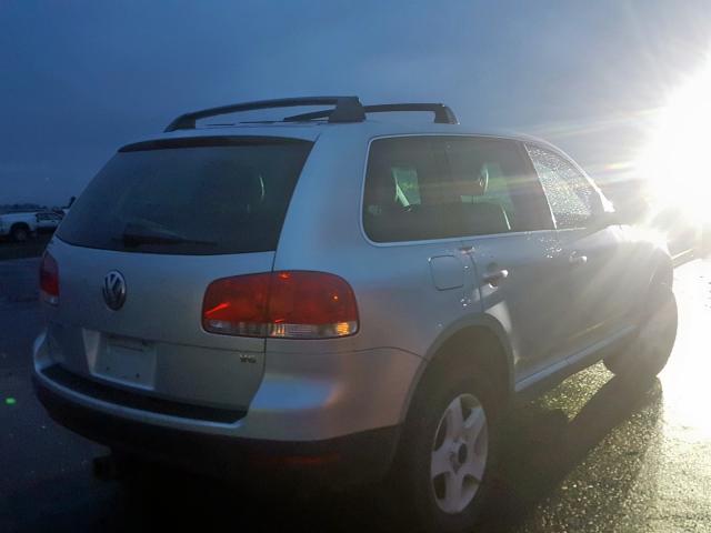 WVGBC67L04D031701 - 2004 VOLKSWAGEN TOUAREG 3. SILVER photo 4