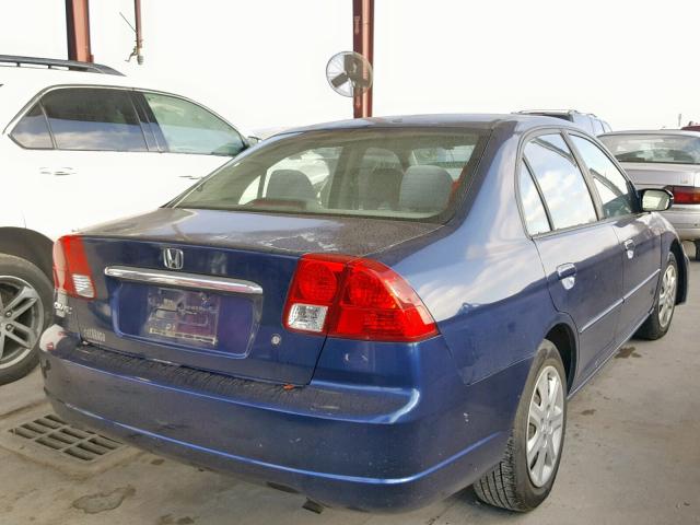 2HGES26773H525509 - 2003 HONDA CIVIC EX BLUE photo 4