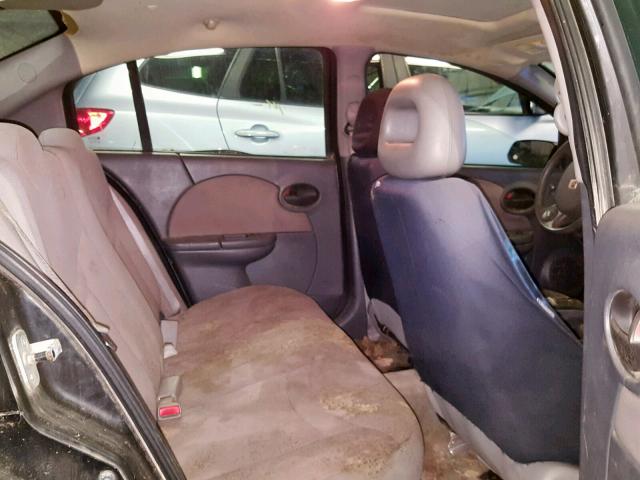 1G8AZ52F14Z197166 - 2004 SATURN ION LEVEL BLACK photo 6