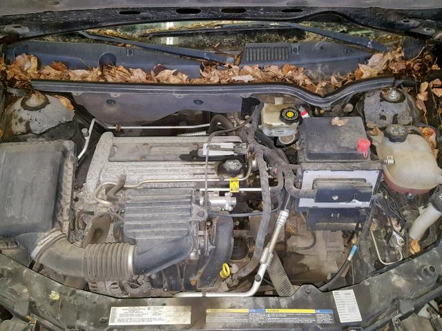 1G8AZ52F14Z197166 - 2004 SATURN ION LEVEL BLACK photo 7