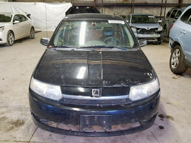1G8AZ52F14Z197166 - 2004 SATURN ION LEVEL BLACK photo 9