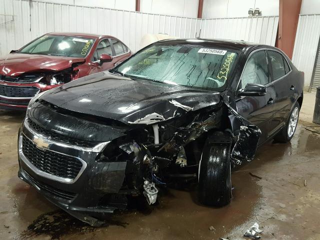 1G11C5SL1FF252368 - 2015 CHEVROLET MALIBU 1LT BLACK photo 2