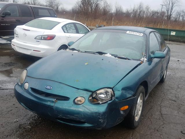 1FALP52U2VG292924 - 1997 FORD TAURUS GL GREEN photo 2