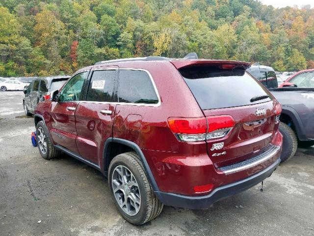 1C4RJFBG3KC552840 - 2019 JEEP GRAND CHER RED photo 3