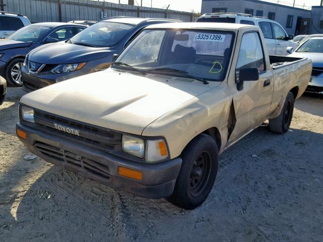 JT4RN81A9L5067458 - 1990 TOYOTA PICKUP 1/2 BEIGE photo 2