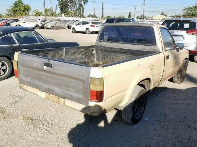 JT4RN81A9L5067458 - 1990 TOYOTA PICKUP 1/2 BEIGE photo 4