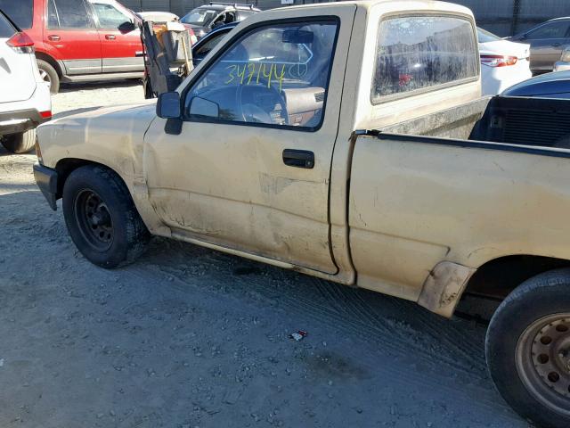 JT4RN81A9L5067458 - 1990 TOYOTA PICKUP 1/2 BEIGE photo 9