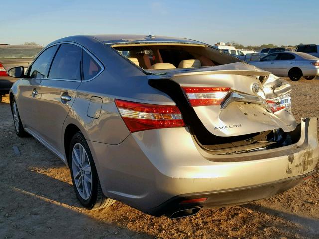 4T1BK1EB7FU138957 - 2015 TOYOTA AVALON XLE 棕色 照片 3