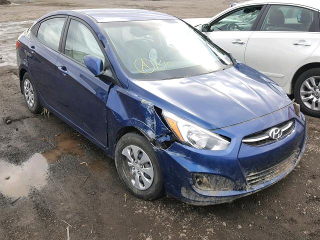 KMHCT4AE6GU163398 - 2016 HYUNDAI ACCENT SE BLUE photo 1