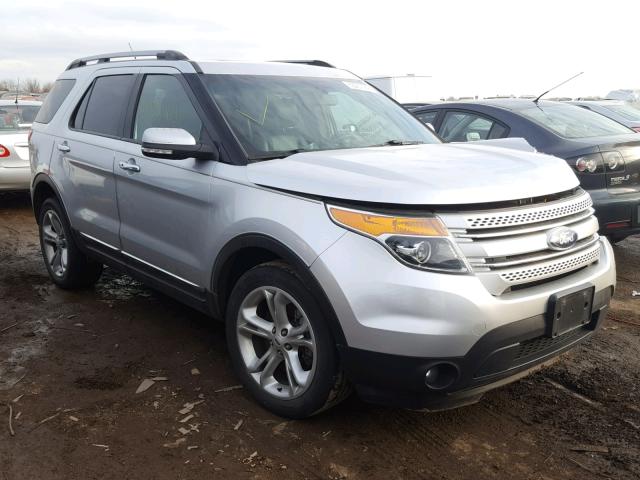 1FM5K8F83FGC35306 - 2015 FORD EXPLORER L SILVER photo 1