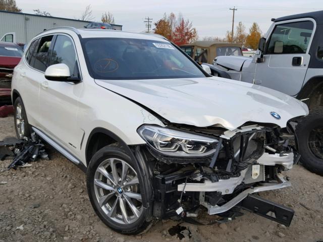 5UXTR9C57JLC82962 - 2018 BMW X3 XDRIVE3 WHITE photo 1