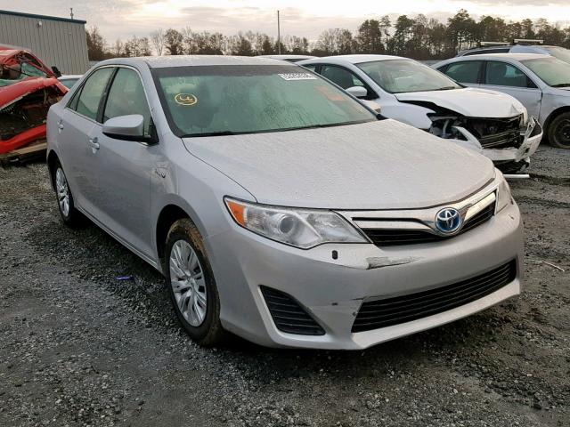 4T1BD1FK0DU096721 - 2013 TOYOTA CAMRY HYBR SILVER photo 1