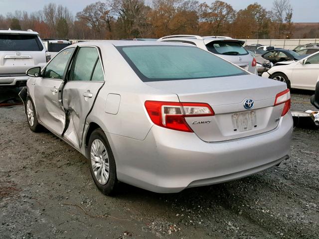 4T1BD1FK0DU096721 - 2013 TOYOTA CAMRY HYBR SILVER photo 3