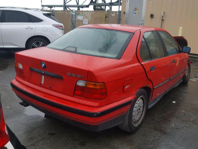 WBACB4313PFL07007 - 1993 BMW 325 I AUTO RED photo 4
