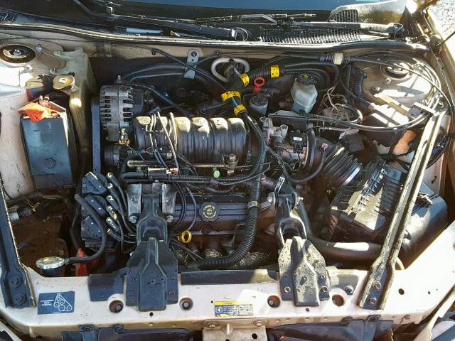 1G2WP52K92F152364 - 2002 PONTIAC GRAND PRIX GOLD photo 7