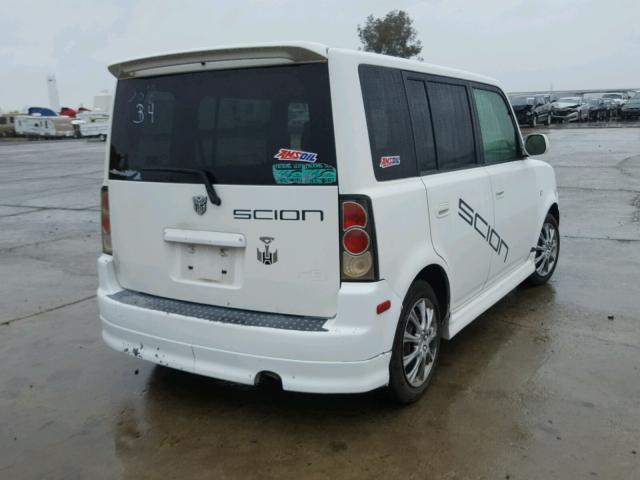 JTLKT334X50184178 - 2005 TOYOTA SCION XB Ақ фото 4