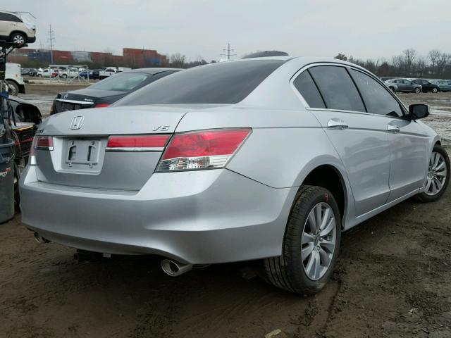 1HGCP3F80CA011121 - 2012 HONDA ACCORD EXL SILVER photo 4