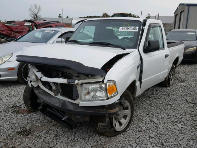 1FTYR10D77PA97166 - 2007 FORD RANGER WHITE photo 2