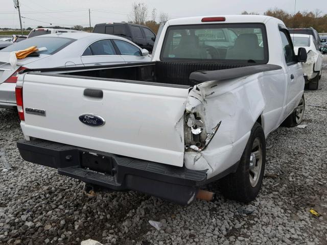 1FTYR10D77PA97166 - 2007 FORD RANGER WHITE photo 4