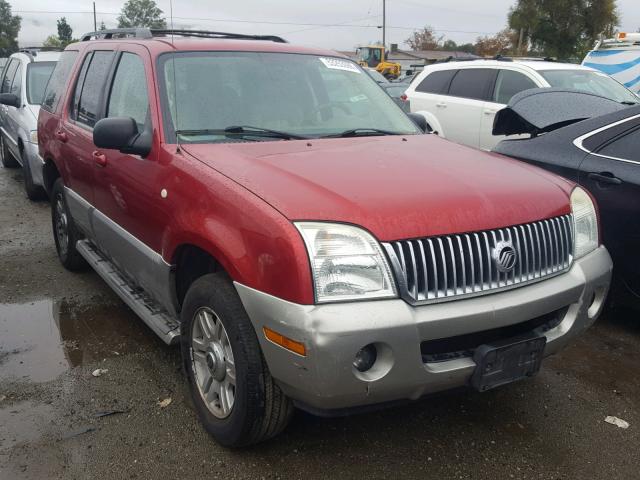 4M2ZU66K43ZJ18215 - 2003 MERCURY MOUNTAINEE RED photo 1