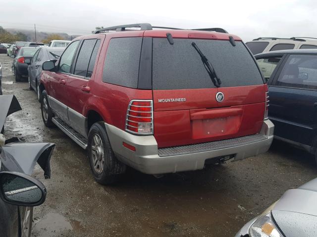 4M2ZU66K43ZJ18215 - 2003 MERCURY MOUNTAINEE RED photo 3