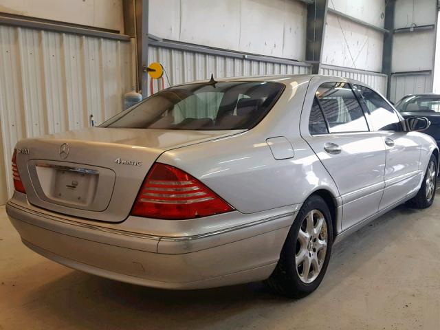 WDBNG83JX5A455040 - 2005 MERCEDES-BENZ S 430 4MAT SILVER photo 4