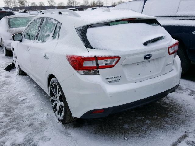 4S3GTAT60J3745276 - 2018 SUBARU IMPREZA LI WHITE photo 3