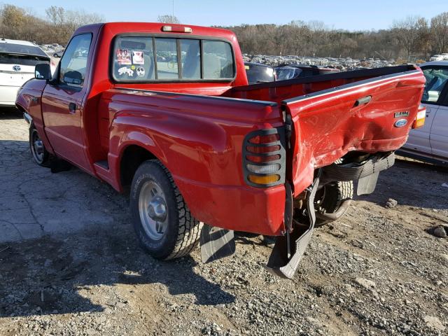 1FTCR10UXVPA59003 - 1997 FORD RANGER RED photo 3