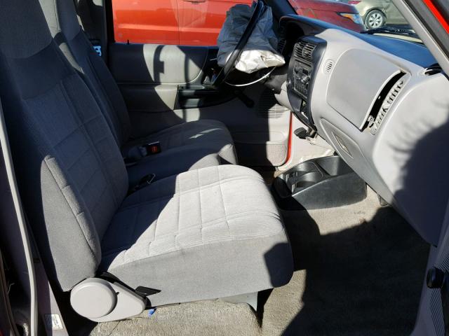 1FTCR10UXVPA59003 - 1997 FORD RANGER RED photo 5